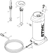 Stihl Pressuried water bottle parts